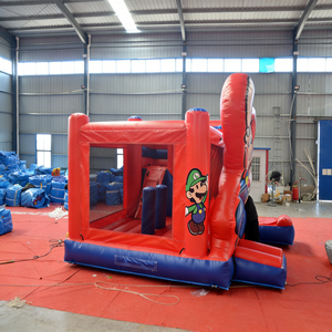 Château gonflable <span class=keywords><strong>Super</strong></span> <span class=keywords><strong>Mario</strong></span> avec toboggan, combo commercial pour enfants, château gonflable avec souffleur d'air pour location de fête - Product Image 4