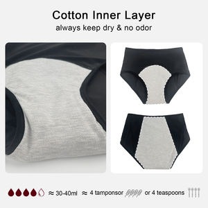 Celana Dalam Menstruasi Nyaman Bernapas, Anti Bocor, Dapat Digunakan Kembali, Tanpa PFAS, Label Pribadi Kustom OEM ODM - Product Image 5