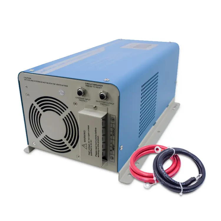 Güneş invertör üreticisi 1000w 2000w 3000w 4000w 5000w 12v 24v 48v için 110v 220v kapalı ızgara dc ac güç şarjlı inverter