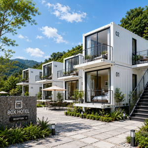 Maisons conteneurs modulaires préfabriquées de luxe, portables, 20 pieds, 40 pieds, en kit - Product Image 1