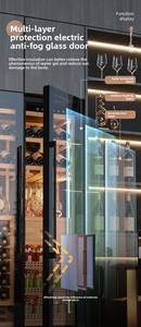 आधुनिक खड़े प्रकार वाइन रैक बुद्धिमान स्थिर तापमान बहुक्रियाशील भंडारण लकड़ी के लिए डबल स्तरों - Product Image 6