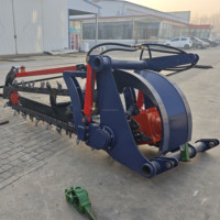 Trancheuse à chaîne montée sur tracteur Yansheng, boîte de vitesses à moteur, faible bruit, profondeur de travail 0-20 cm, 80 CV, utilisation agricole et de construction