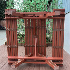 Sân ngoài trời mộc mạc đồ nội thất nhựa gỗ bảng và ghế cho công viên vườn trà sữa cửa hàng <span class=keywords><strong>cafe</strong></span> sử dụng - Product Image 6