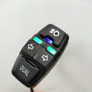 Interruptor de luz frontal + luz dianteira/única/dupla + interruptor de luz de torneamento dk336 scooter bicicleta elétrica inteligente mountain <span class=keywords><strong>bike</strong></span> atv triciclo diy peças - Product Image 1