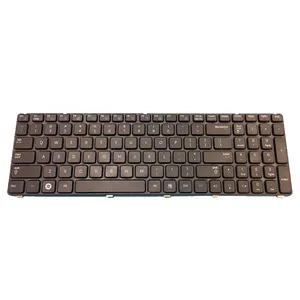 คีย์บอร์ดแล็ปท็อป HK-HHT สำหรับ Samsung R580 US Keyboard สีดำ