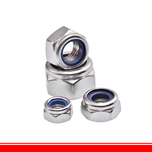 201 304 316 thép không gỉ Nylon khóa hạt M6-M20 8 #10 #1/4 5/16 3/8 1/2 mô-men xoắn loại hình lục giác mỏng hạt với phi kim chèn - Product Image 4