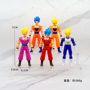 Juego de 5 Figuras de Anime de PVC de 17 cm de Diferentes Estilos de DBZ, Son <span class=keywords><strong>Goku</strong></span>, Freezer, <span class=keywords><strong>Broly</strong></span>, Colección de Manga, Muñecos, Juguetes para Niños - Product Image 2
