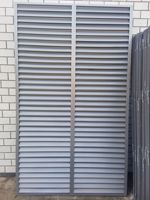 Grille de ventilation manuelle électrique carrée moderne en alliage d'aluminium, étanche, pour sortie d'air de climatiseur, couvercle d'unité extérieure, aérateur d'échappement