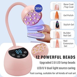 Lámpara UV LED para Uñas 36W Mini Inalámbrica, Lámpara de Gel para Uñas con Curado Rápido, Sensor Automático, Cuello de Cisne, Secador de Uñas Portátil USB con Luz UV - Product Image 5