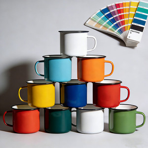 Taza Esmaltada Navideña Personalizada, Regalo Festivo, Taza Esmaltada Promocional, Vajilla Esmaltada Grande a Prueba de Fugas para Camping - Product Image 3
