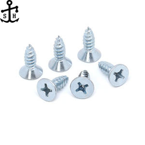 Nhà máy tùy chỉnh din7982 iso7050 thép Phillips chéo lõm phẳng chìm csk đầu kẽm mạ Tự Khai thác vít số liệu - Product Image 3