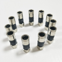 Conector Coaxial de Compresión F de Cobre y Latón 3K RG6 RG59 RG11