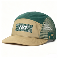 Gorra Deportiva Transpirable de Malla para Correr, Gimnasio, Entrenamiento, Senderismo, Gorra de Béisbol de Cinco Paneles con Visera Plana para Hombres y Mujeres, Uso en Exteriores