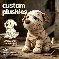Peluche chiot Mummy Bandage, style horrifique, jouet en peluche doux, collection de cadeaux créatifs d'Halloween, poupée animal en peluche