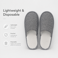 Chaussons d'hôtel jetables en tissu sergé de haute qualité, antidérapants en EVA, à bout fermé, pour hôtels, complexes hôteliers et salles de bain, fournitures pour invités, vente en gros