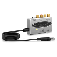 Interface audio USB Behringer U-Control UCA202, latence ultra-faible, 2 entrées/2 sorties avec sortie numérique, fonctionne avec PC ou ordinateur Mac