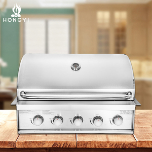 Wholesale Professional 5-Burner Heavy Duty Outdoor Indoor Kitchen Steel Built-In Gas <b>BBQ</b> <b>Grills</b> for Household/Commercial MB9005 - Product Image 4