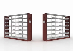 Durable Steel <strong>Wood</strong> Bookshelf Adjustable <strong>Shelves</strong> for Library Furniture - Product Image 1