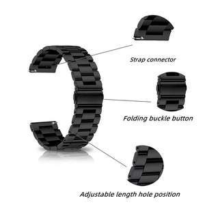 Bracelet de montre en acier inoxydable à 3 maillons à ajustement rapide de 26 mm pour <span class=keywords><strong>Garmin</strong></span> <span class=keywords><strong>Fenix</strong></span> 8 7x <span class=keywords><strong>6x</strong></span> 7 <span class=keywords><strong>Pro</strong></span>, bracelet de poignet Correa - Product Image 4