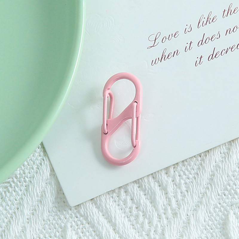 [Rose] Boucle à ressort en forme de S à double ouverture