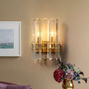 Applique murale en cristal de luxe led E14 pour chambre d'hôtel, design Offre Spéciale moderne, éclairage de couloir intérieur - Product Image 4