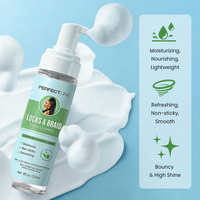 Mousse Coiffante Hydratante Anti-Frizz Fixation Extra Forte Brillance Intense à l'Huile d'Arbre à Thé pour Tresses, Twists et Locs