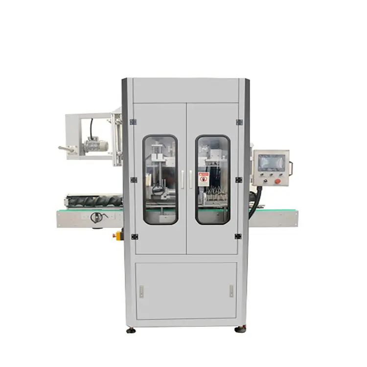 1 Year Warranty Full Automatic Thermal Shrink Labeling Machine For Small Bottle Filling Capping And Labeling Machine