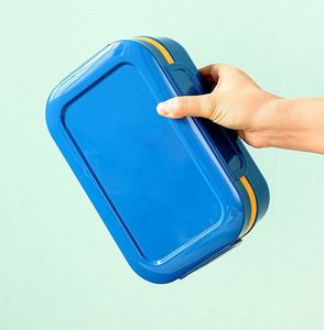 1000ml Multi-Compartment Bento Box with Sauce Jar Utensils BPA-Free Leakproof <b>Lunch</b> Container - Product Image 3