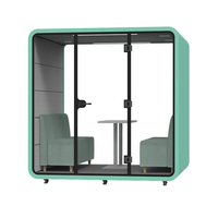 Salle de réunion insonorisée mobile, cabine de bureau multi-personnes, cabine de réunion personnalisée, canapé, cabines de réunion multi-personnes