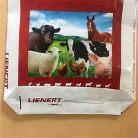 Sac tissé en PP personnalisé pour l'alimentation animale, adapté aux vaches, moutons, porcs, chevaux, poulets, emballage d'aliments pour animaux d'élevage