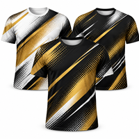 Camisetas Personalizadas con Estampado Completo en Poliéster y Algodón, Camisetas Deportivas Bordadas con Cuello Redondo, Camisetas para Equipos de Eventos