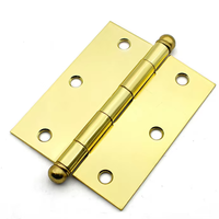 Lcklux vente chaude moderne 3.5*3*1.8-2BB roulement à billes charnière de porte en acier serrure de porte en bois pointe de boule supérieure différentes tailles fer