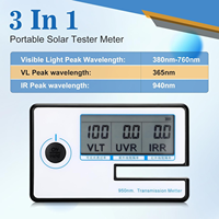 Meter transmisi warna jendela portabel Linshang LS162 pengukuran IR penolakan UV tingkat transmitansi cahaya terlihat