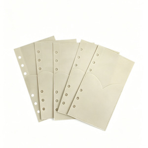 Pochettes pour classeur A6 à 6 anneaux en PP, lot de 5 enveloppes de budget en forme de cœur à double couche pour carnet, agenda et organisateur - Product Image 6
