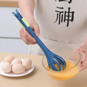Batidor de Huevos Portátil Multifuncional de Plástico, Pinzas para Pasta, Pinzas para Alimentos, Mezclador Manual, Herramienta para Repostería - Product Image 3