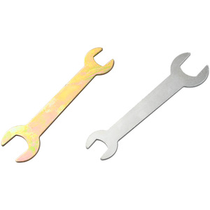 Clé à molette double à extrémités ouvertes en alliage de zinc, hexagonale métrique, qualité industrielle, à mâchoires lisses, pour tiroir, cinq couleurs, argent - Product Image 5