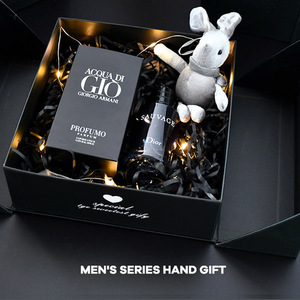 Caja Rígida de Lujo Personalizada con Doble Puerta Plegable de Mármol y Cierre Metálico en Forma de Corazón para Empaque de Perfumes y Cosméticos Premium, Kit de PR - Product Image 4