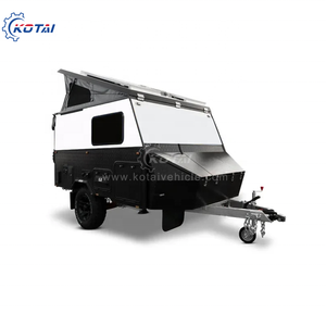 Mini Off-Road Hybrid RV Motorhome Pop Top Camping Caravan con cocina deslizante para remolques de viaje - Product Image 6