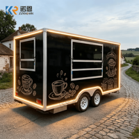 Camion de restauration mobile, camion-restaurant avec cuisine, remorque alimentaire, snack-bar, restaurant commercial, remorque alimentaire multifonctionnelle