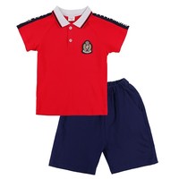 Uniformes scolaires pour garçons et filles, maternelle, été, polo, short, robe - tissu piqué pour enfants