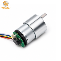Moteur DC encodeur 12V 24V GM37-520 37mm pour barrière de contrôle d'accès
