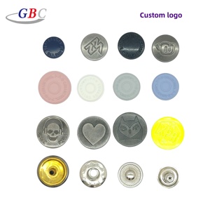 Boutons-pression en alliage de zinc de haute qualité, multi-tailles 10/12,5/15/17/20 mm, couleurs personnalisées, pour vêtements et vestes - Product Image 4