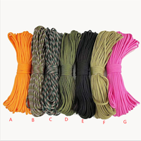 KongBo extérieur 30m 50m100m 100 pieds 7 9 11 brins noyau 1mm 2mm 3mm 4mm 6mm 8mm Nylon Polyester 550 Paracord Parachute corde cordon
