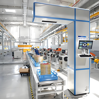 Línea de bobinado de alta resistencia con robot automático de apilamiento de núcleos para transformadores de gran potencia