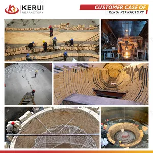 Tijolo de isolamento leve KERUI Fire Clay QN-0.6 QN-0.8 QN-1.0 JM26 Lymz tijolos refratários isolantes de argila