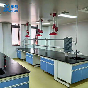 Gasafzuiging Verstelbare PP Mobiele Rode Ziekenhuis School Industrieel Laboratorium Klem Afzuigarm Afzuigkap - Product Image 6