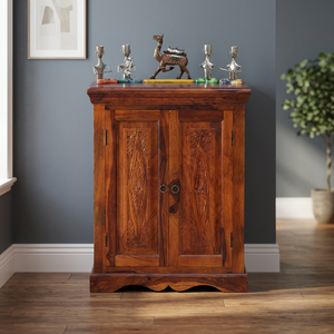 Mueble de Almacenamiento con Puerta Estilo Shaker, Diseño Moderno, Ecológico, de Madera Maciza Hecha a Mano, 3 Años de Garantía, 2 Cajones/Compartimentos, para Sala de Estar - Product Image 1