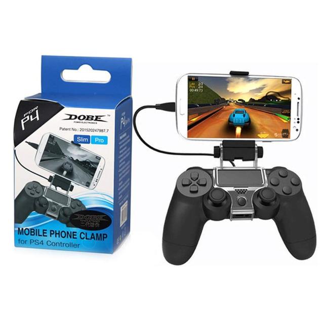 TP4-016 P4 Gamepad Mobile Phone Clamp Holder Clip Mount for PS4 Controller Bracket Stand
