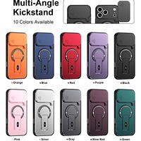Coque de téléphone magnétique 2-en-1 QY en élastomère thermoplastique de style INS, multi-usages, pour iPhone 18/17/16/15 Pro Max, protection intégrale