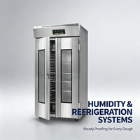 Armoire de Fermentation Électrique Commerciale pour Pains, 36 Plateaux, en Acier Inoxydable, Contrôle Numérique de la Température et de l'Humidité, pour Boulangerie